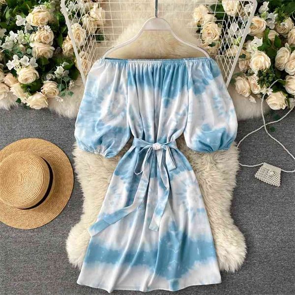 autumn tie-dye one-neck off-the-shoulder puff sleeve lace-up waist slimming holiday dress hk177 210507, Black;gray
autumn tie-dye one-neck off-the-shoulder puff sleeve lace-up waist slimming holiday dress hk177 210507, Black;gray