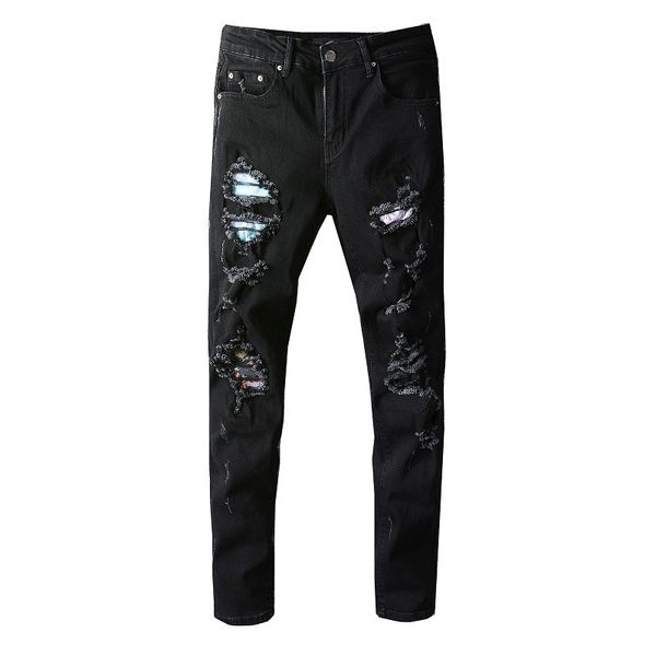 american innovative comfortable straight skinny elastic mens jeans of the fashion trend ripped biker denim pants slim fit distressed motorcy, Blue
american innovative comfortable straight skinny elastic mens jeans of the fashion trend ripped biker denim pants slim fit distressed motorcy, Blue