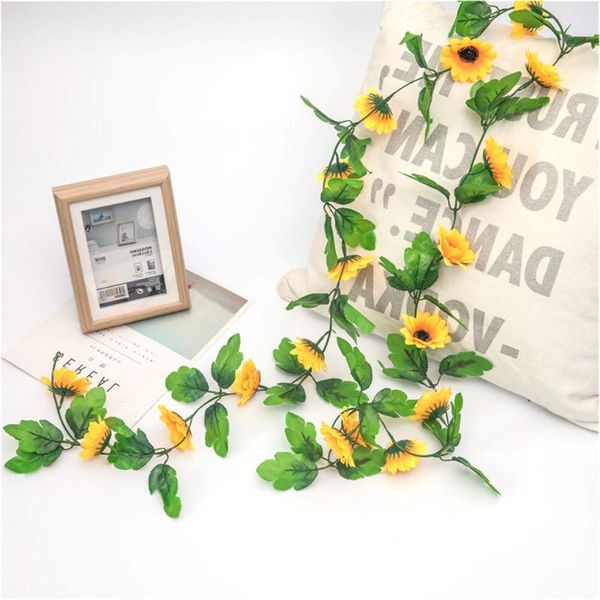 18-head artificial sunflower wreath simulation vine wall-mounted plastic flower rattan home wedding party decoration decorative flowers & wr
18-head artificial sunflower wreath simulation vine wall-mounted plastic flower rattan home wedding party decoration decorative flowers & wr