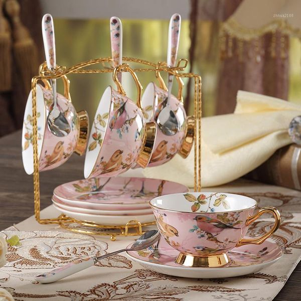 cups & saucers high-quality bone china coffee cup set creative ceramic gold bird pattern afternoon tea with spoon saucer1
cups & saucers high-quality bone china coffee cup set creative ceramic gold bird pattern afternoon tea with spoon saucer1