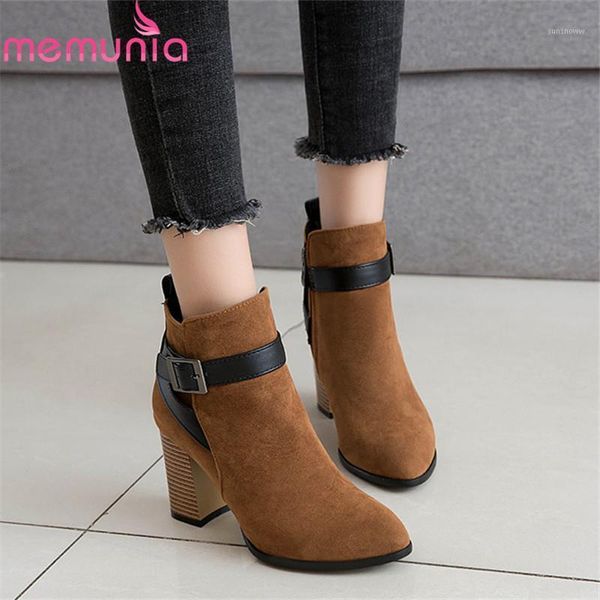 boots memunia 2021 arrival women ankle flock pointed toe autumn high heels buckle zip fashion dress party shoes woman, Black
boots memunia 2021 arrival women ankle flock pointed toe autumn high heels buckle zip fashion dress party shoes woman, Black