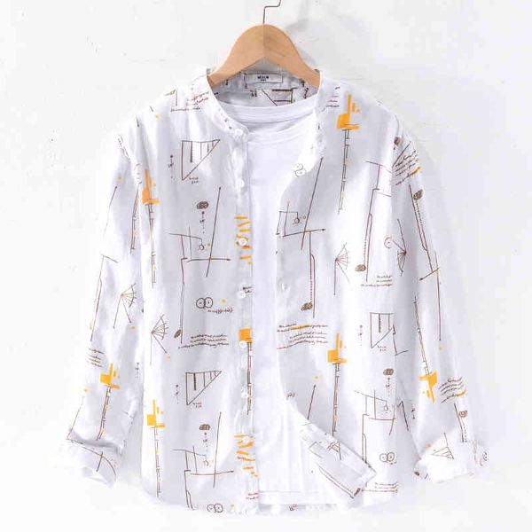 men's t-shirts summer stand collar 100% linen shirts brand long-sleeved fashion for men casual loose retro shirt mens camiseta lqnq, White;black
men's t-shirts summer stand collar 100% linen shirts brand long-sleeved fashion for men casual loose retro shirt mens camiseta lqnq, White;black