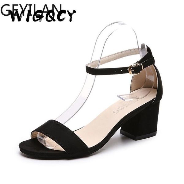 open toe suede roman square heel high heels sandals women 2021 summer shoes fashion word buckle strap ladies female, Black
open toe suede roman square heel high heels sandals women 2021 summer shoes fashion word buckle strap ladies female, Black