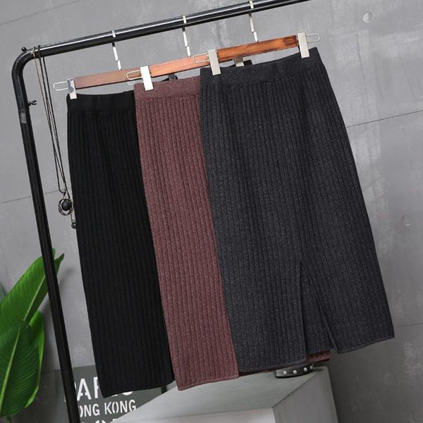 skirts women mid-length knitted skirt autumn winter hip one-step high waist elegant slit sa232, Black
skirts women mid-length knitted skirt autumn winter hip one-step high waist elegant slit sa232, Black