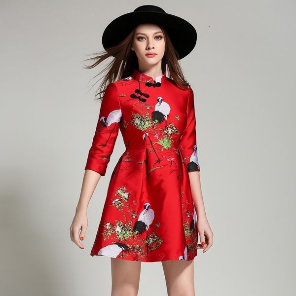 luxury casual dresses spring women's ffy skirt seven sleeve stand collar improved jacquard cheongsam drs, Black;gray
luxury casual dresses spring women's ffy skirt seven sleeve stand collar improved jacquard cheongsam drs, Black;gray