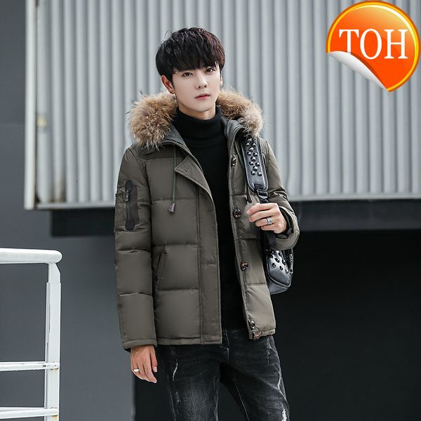 -30 degree men's winter down jacket male thick snow parka white duck men windbreaker overcoat coat, Black
-30 degree men's winter down jacket male thick snow parka white duck men windbreaker overcoat coat, Black