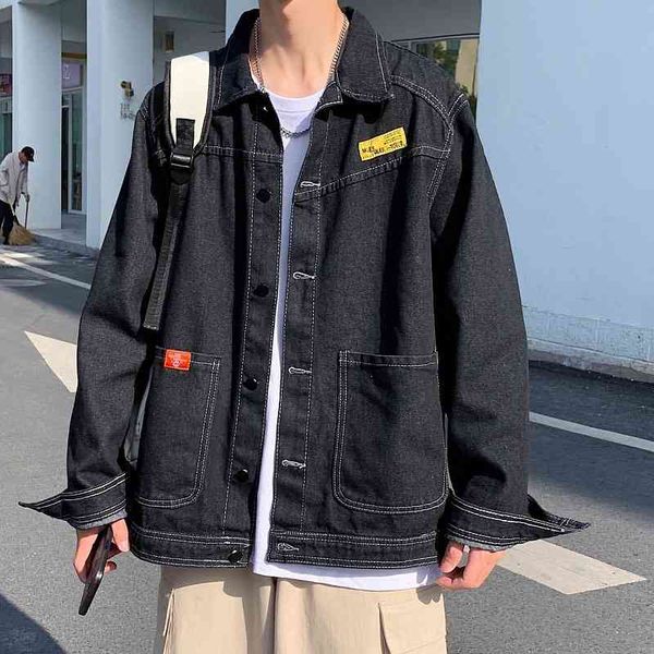 denim jacket men's fashion street new loose tooling in spring and autumn korean fashion top, Black
denim jacket men's fashion street new loose tooling in spring and autumn korean fashion top, Black