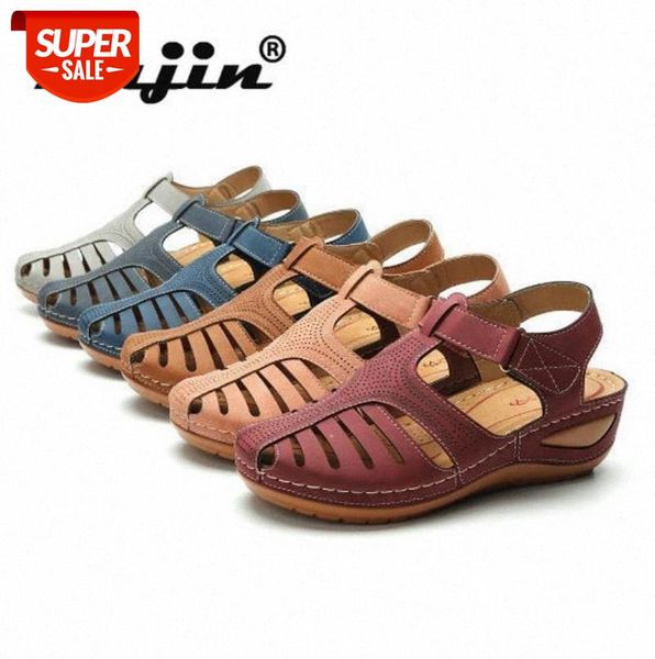 fujin summer retro women sandals 2021 car line hole shoes anti skid large round head slope heel fashion wedge comfortable sandal #s229, Black
fujin summer retro women sandals 2021 car line hole shoes anti skid large round head slope heel fashion wedge comfortable sandal #s229, Black