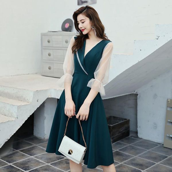 green fairy evening dress temperament party v-neck banquet student prom elegant daily big size 3xl ethnic clothing, Red
green fairy evening dress temperament party v-neck banquet student prom elegant daily big size 3xl ethnic clothing, Red