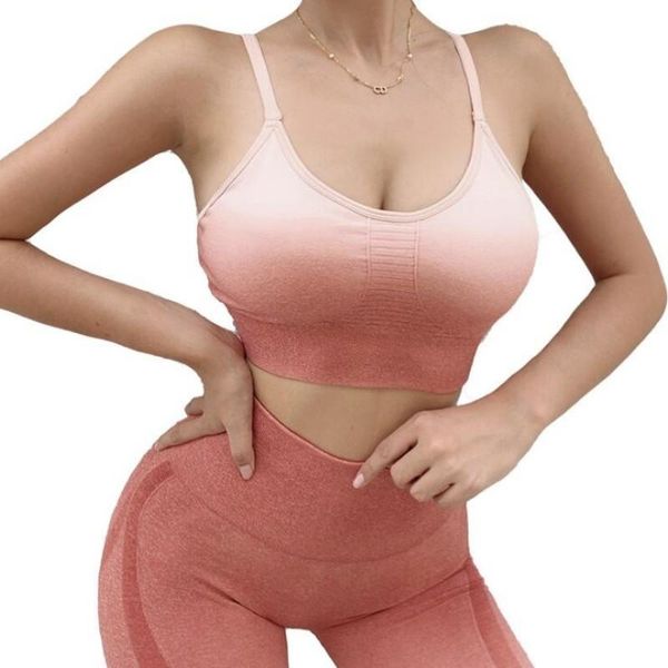yoga outfit women set gradient seamless elastic breathable sport tracksuit fitness gym clothing run bra high waist leggings suit
yoga outfit women set gradient seamless elastic breathable sport tracksuit fitness gym clothing run bra high waist leggings suit