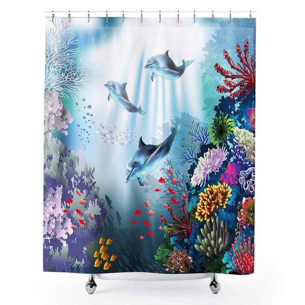 dolphin shower curtain underwater algaes coral reefs sunbeam tropical fish marine wildlife ocean animal seabed 60wx72l inch
dolphin shower curtain underwater algaes coral reefs sunbeam tropical fish marine wildlife ocean animal seabed 60wx72l inch