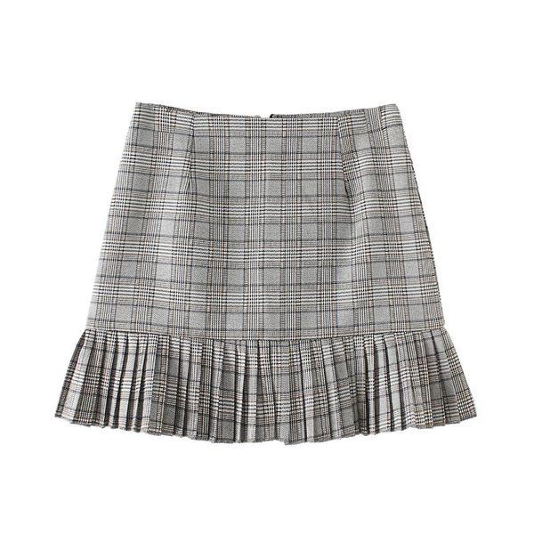 skirts plaid skirt women casual high waist check female zipper office lady bottoms ruffle winter with li'ning, Black
skirts plaid skirt women casual high waist check female zipper office lady bottoms ruffle winter with li'ning, Black