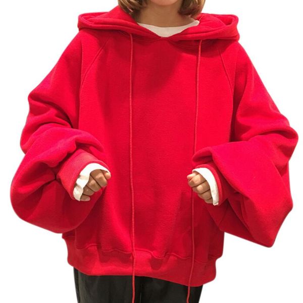 women's hoodies & sweatshirts oversize hoodie harajuku women fashion loose solid color hooded lantern sleeves sweatshirt korean pullove, Black
women's hoodies & sweatshirts oversize hoodie harajuku women fashion loose solid color hooded lantern sleeves sweatshirt korean pullove, Black