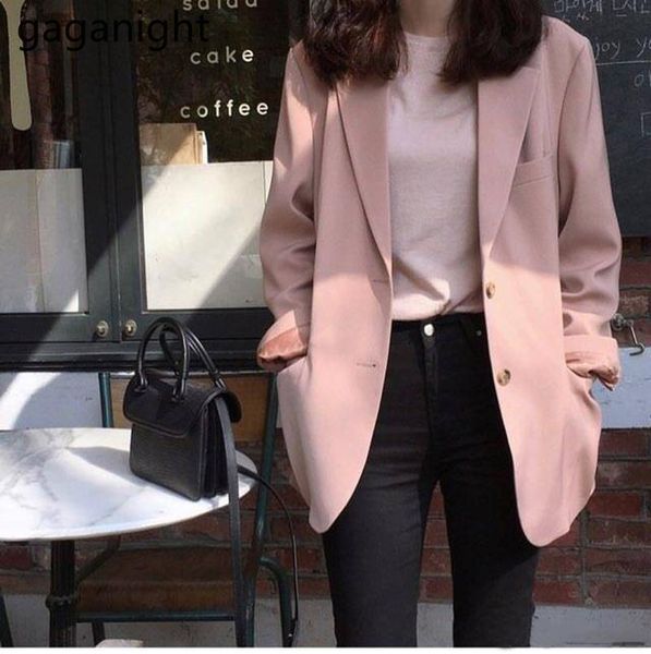 women's suits & blazers gaganight british look women blazer solid fashion office lady spring autumn femme chic loose all match outwear, White;black
women's suits & blazers gaganight british look women blazer solid fashion office lady spring autumn femme chic loose all match outwear, White;black