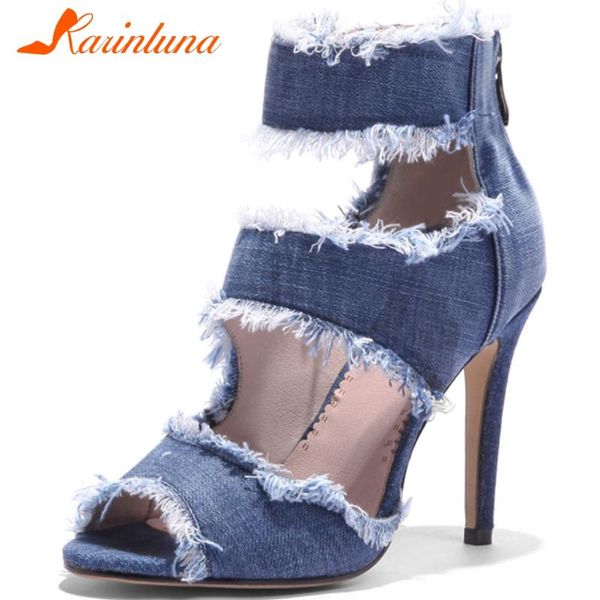 big size 33-43 ladies 2021 party ol sandals thin high heels summer women brand denim shoes woman, Black
big size 33-43 ladies 2021 party ol sandals thin high heels summer women brand denim shoes woman, Black