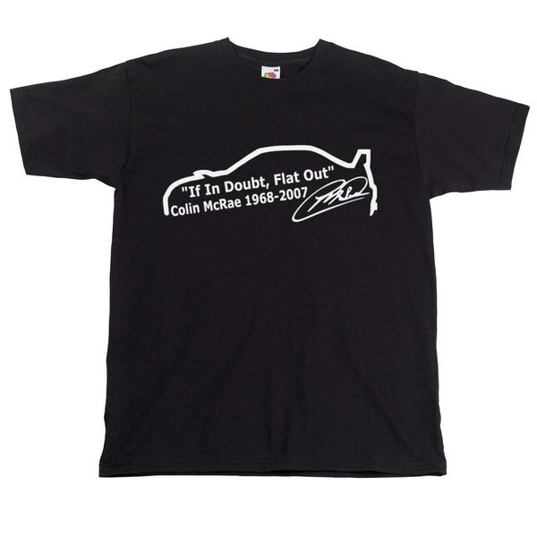 colin mcrae tshirt when in doubt flat out tshirt rally rally racing legend, White;black
colin mcrae tshirt when in doubt flat out tshirt rally rally racing legend, White;black