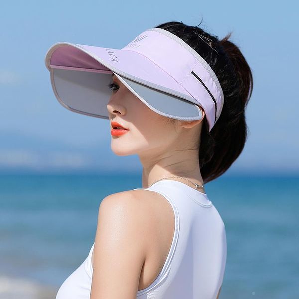 wide brim hats sun hat femalesummer outdoor sports anti-ultraviolet cap empty retractable wild sunscreenbeach, Blue;gray
wide brim hats sun hat femalesummer outdoor sports anti-ultraviolet cap empty retractable wild sunscreenbeach, Blue;gray
