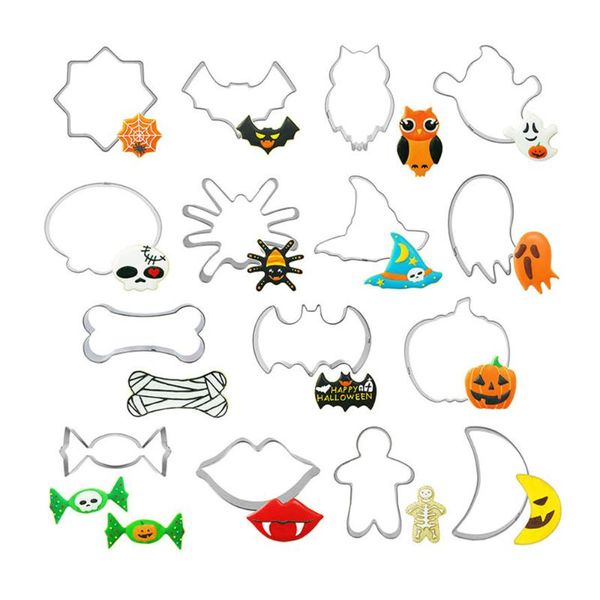 baking moulds 15pcs 2021 halloween cookie cutter set of pumpkin, frightened cat, ghost,cat face, bat, tombstone cookies press
baking moulds 15pcs 2021 halloween cookie cutter set of pumpkin, frightened cat, ghost,cat face, bat, tombstone cookies press