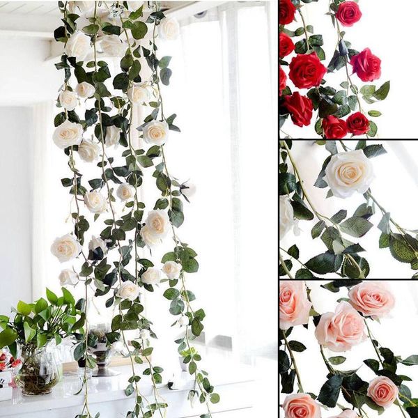 decorative flowers & wreaths 1.8m silk rose peony garland artificial eucalyptus leaves vines plants for wedding arch doorways table decor
decorative flowers & wreaths 1.8m silk rose peony garland artificial eucalyptus leaves vines plants for wedding arch doorways table decor