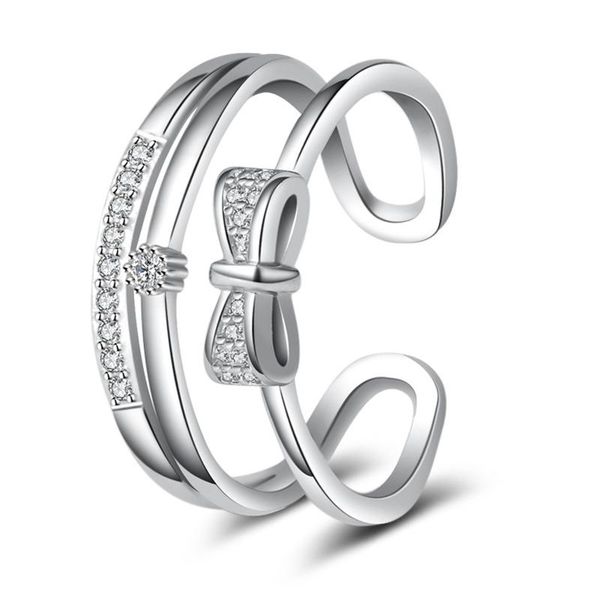 wedding rings utimtree fashion cubic zirconia jewelry 925 sterling silver bowknot adjustable ring for women christmas gift drop, Slivery;golden
wedding rings utimtree fashion cubic zirconia jewelry 925 sterling silver bowknot adjustable ring for women christmas gift drop, Slivery;golden
