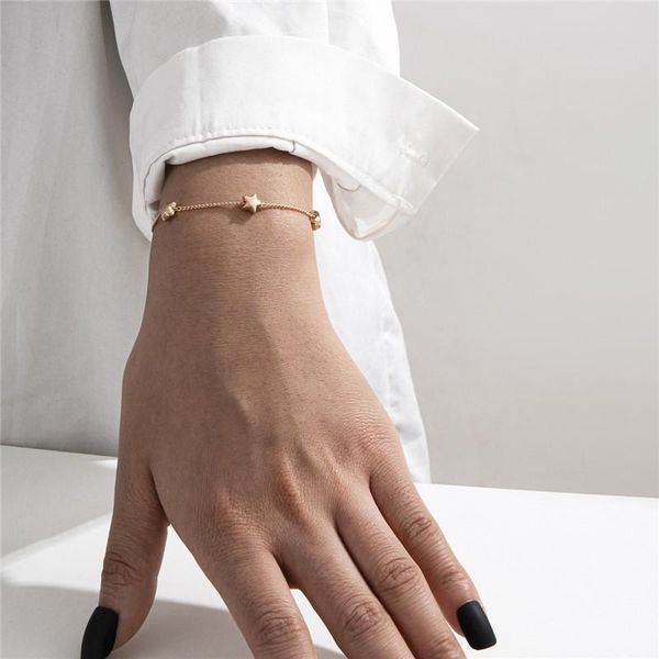 link, chain korean version fashion all-match single layer tassel bracelets personality ins wind gold little star bracelet female jewelry, Black
link, chain korean version fashion all-match single layer tassel bracelets personality ins wind gold little star bracelet female jewelry, Black