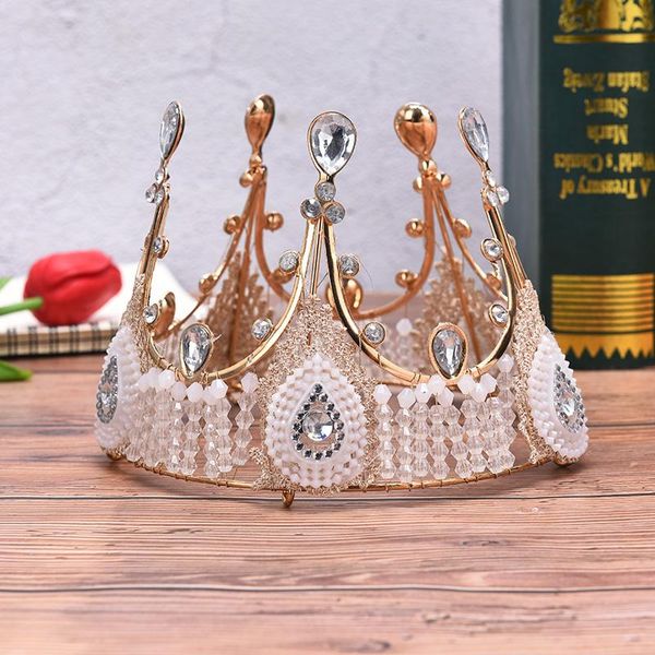 hair clips & barrettes korean fashion round crown retro lace tiara birthday headwear handmade beaded queen trendy cake decoration, Golden;silver
hair clips & barrettes korean fashion round crown retro lace tiara birthday headwear handmade beaded queen trendy cake decoration, Golden;silver