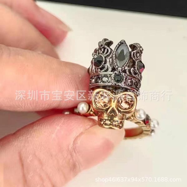 maijia skull ring niche dign personality trend fashion versatile ring, Silver
maijia skull ring niche dign personality trend fashion versatile ring, Silver