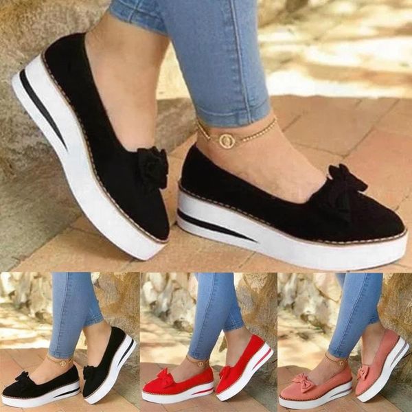 dress shoes women breathable bowknot wedges round toe slip-on pumps casual single zapatos de mujer, Black
dress shoes women breathable bowknot wedges round toe slip-on pumps casual single zapatos de mujer, Black