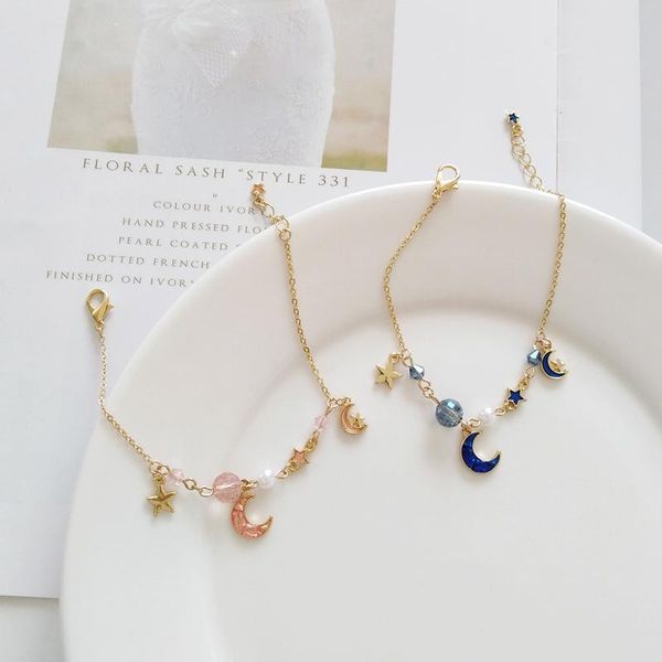 luokey gold chain star moon bracelets for girls korean style pearl acrylic bracelet women friendship charm jewelry wholesale, Golden;silver
luokey gold chain star moon bracelets for girls korean style pearl acrylic bracelet women friendship charm jewelry wholesale, Golden;silver