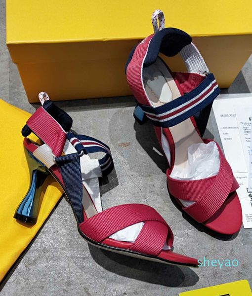 famous beige red black tech fabric sandals cross buckle strange high heels womens shoes fashion show model zapatos 3255
famous beige red black tech fabric sandals cross buckle strange high heels womens shoes fashion show model zapatos 3255