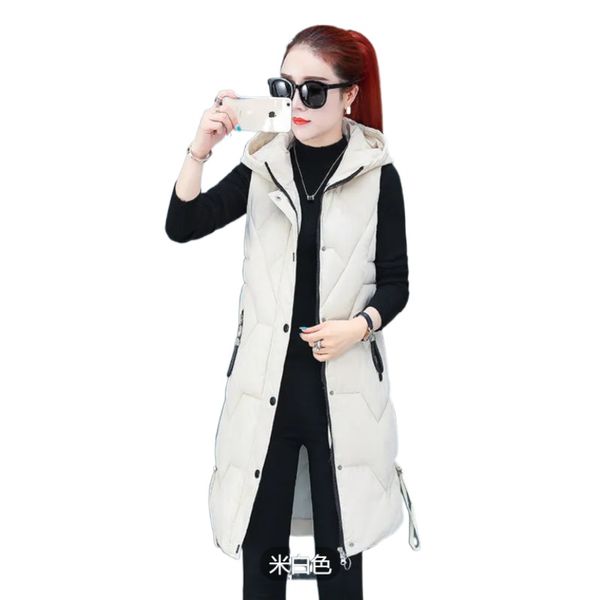 spring autumn 2021 women vest cotton waistcoat plus size 3xl long section slim padded coat student clothing, Black;white
spring autumn 2021 women vest cotton waistcoat plus size 3xl long section slim padded coat student clothing, Black;white