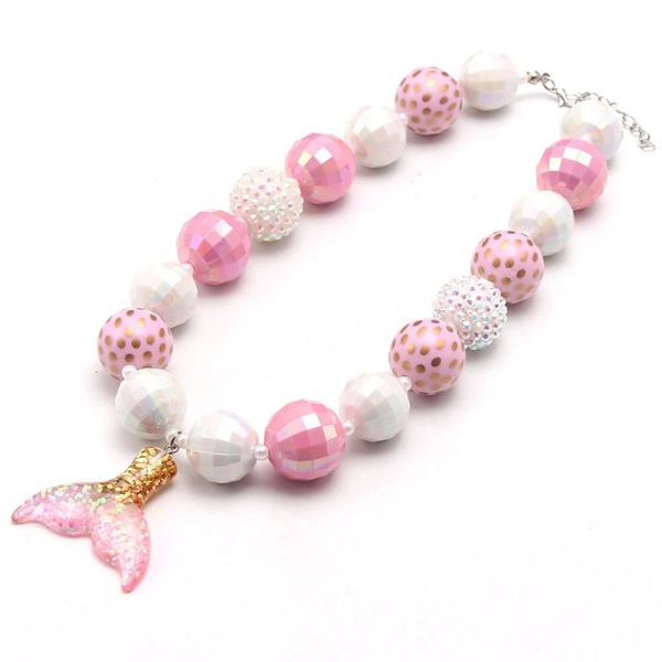 cute mermaid tail pendant necklace pink/white color chunky bubblegum beads necklace for girls birthday party jewelry gift, Red;brown
cute mermaid tail pendant necklace pink/white color chunky bubblegum beads necklace for girls birthday party jewelry gift, Red;brown