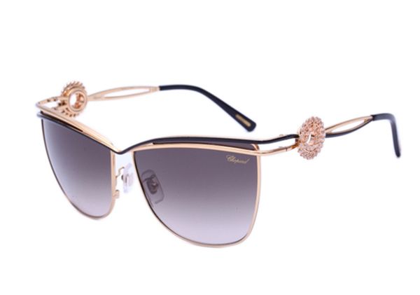 large frame metal sunglasses fashion, White;black