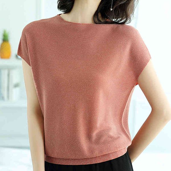 short sleeve summer women sweater blusas mujer de moda verano o-neck knitted sweater women pullovers blusa e585 210426, White;black
short sleeve summer women sweater blusas mujer de moda verano o-neck knitted sweater women pullovers blusa e585 210426, White;black