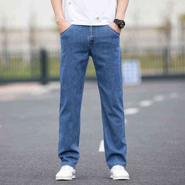 men's jeans thin loose straight tube 2021 summer elastic large fashion casual denim pants men's, Blue
men's jeans thin loose straight tube 2021 summer elastic large fashion casual denim pants men's, Blue