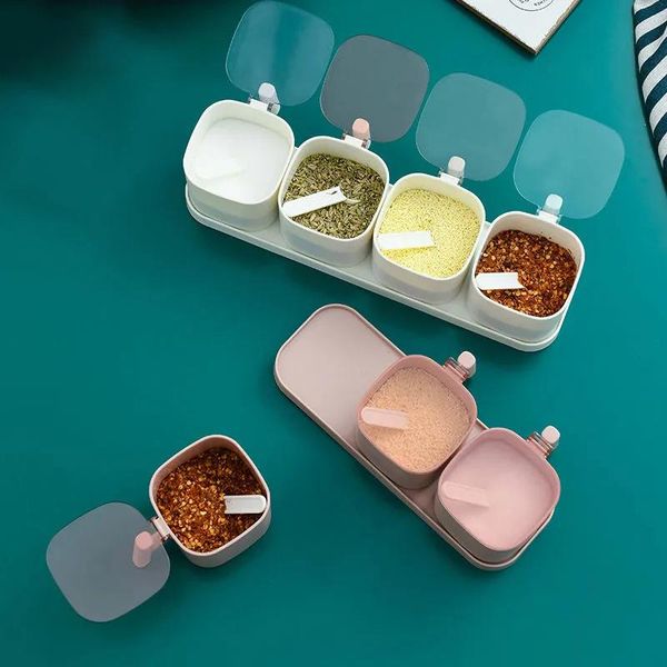storage bottles & jars zhaya creative moisture-proof dust-proof seasoning pot with spoon container small tool set kitchen accessories
storage bottles & jars zhaya creative moisture-proof dust-proof seasoning pot with spoon container small tool set kitchen accessories