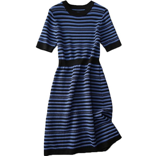 ice silk elegant dress female thin knit striped round neck bag hip skirt summer korean fashion women's clothing 210520, Black;gray
ice silk elegant dress female thin knit striped round neck bag hip skirt summer korean fashion women's clothing 210520, Black;gray