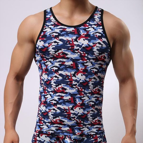 man fitness bodybuilding camouflage tank gay slim fit military singlets undershirt fashion brand, White;black
man fitness bodybuilding camouflage tank gay slim fit military singlets undershirt fashion brand, White;black