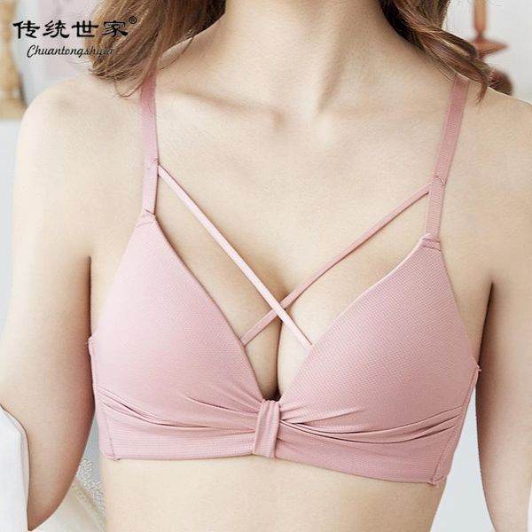 bras luxury women's underwear without steel ring bra breathable student girl small chest push up deep v japanese, Red;black
bras luxury women's underwear without steel ring bra breathable student girl small chest push up deep v japanese, Red;black