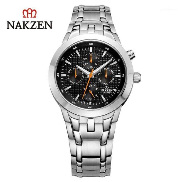 wristwatches nakzen men's watches luxury quartz wristwatch stainless steel 5atm waterproof business japan movement male clock reloj hom, Slivery;brown
wristwatches nakzen men's watches luxury quartz wristwatch stainless steel 5atm waterproof business japan movement male clock reloj hom, Slivery;brown