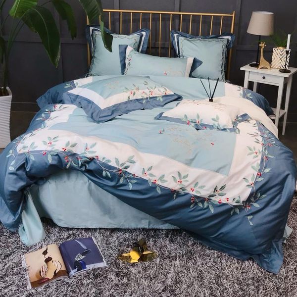 bedding sets 4/6pcs pastoral cotton 80s long staple satin set embroideried green leaf stain bed linen
bedding sets 4/6pcs pastoral cotton 80s long staple satin set embroideried green leaf stain bed linen