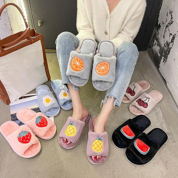 slippers plush autumn and winter cute cartoon fruit flip-flops home indoor warmth, Black
slippers plush autumn and winter cute cartoon fruit flip-flops home indoor warmth, Black