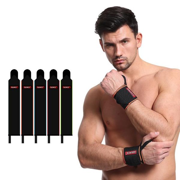 pcs/lot sports wrist bands support strap wraps hand sprain recovery wristband for cycling tennis gym accessories, Black;red 
pcs/lot sports wrist bands support strap wraps hand sprain recovery wristband for cycling tennis gym accessories, Black;red