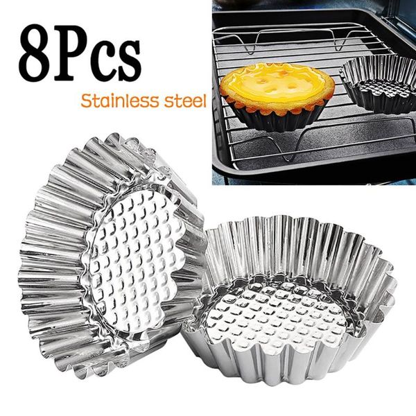other festive & party supplies 8 pcs reusable silver stainless steel cupcake egg tart mold cookie pudding mould nonstick cake baking pastry
other festive & party supplies 8 pcs reusable silver stainless steel cupcake egg tart mold cookie pudding mould nonstick cake baking pastry