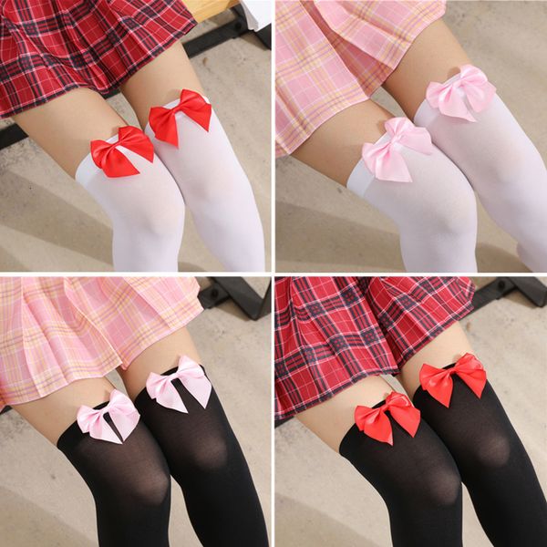 thin ribbon bowknot thigh fun versatile sweet girl high tube stockings, Black;white
thin ribbon bowknot thigh fun versatile sweet girl high tube stockings, Black;white