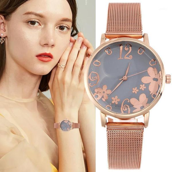 wristwatches 2021 flowers rose gold steel strip women watches fashion ultra thin quartz wrist montre femme clock gift, Slivery;brown
wristwatches 2021 flowers rose gold steel strip women watches fashion ultra thin quartz wrist montre femme clock gift, Slivery;brown