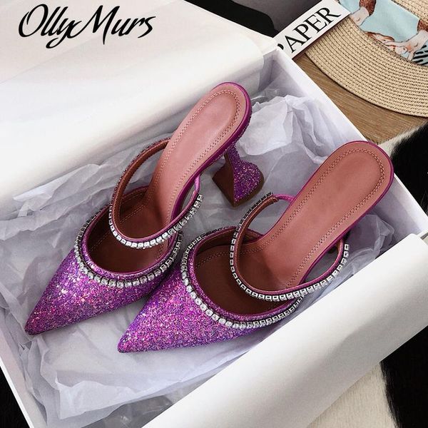 pointed toe pump shoes bling high heels tide crystal sandals party wedding femme sweet slingback slippers slides, Black
pointed toe pump shoes bling high heels tide crystal sandals party wedding femme sweet slingback slippers slides, Black