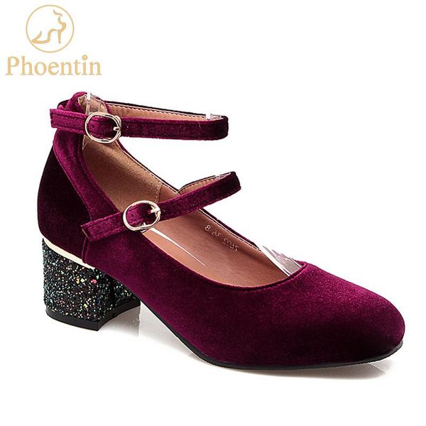 dress shoes phoentin green ankle strap mary jane buckle velvet retro womens heels square toe shallow women pumps 2021 plus size ft314, Black
dress shoes phoentin green ankle strap mary jane buckle velvet retro womens heels square toe shallow women pumps 2021 plus size ft314, Black