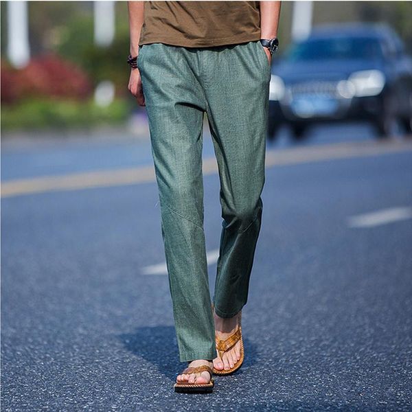 men's pants 2021 summer casual linen thin slim fit chinos fashion trousers cool breathable sweatpants male brand clothing, Black
men's pants 2021 summer casual linen thin slim fit chinos fashion trousers cool breathable sweatpants male brand clothing, Black