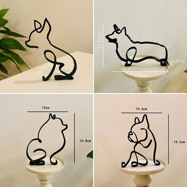 decorative objects & figurines animal dog minimalist art sculpture puppy iron sheet craft ornaments for home deskdecor metal miniature
decorative objects & figurines animal dog minimalist art sculpture puppy iron sheet craft ornaments for home deskdecor metal miniature